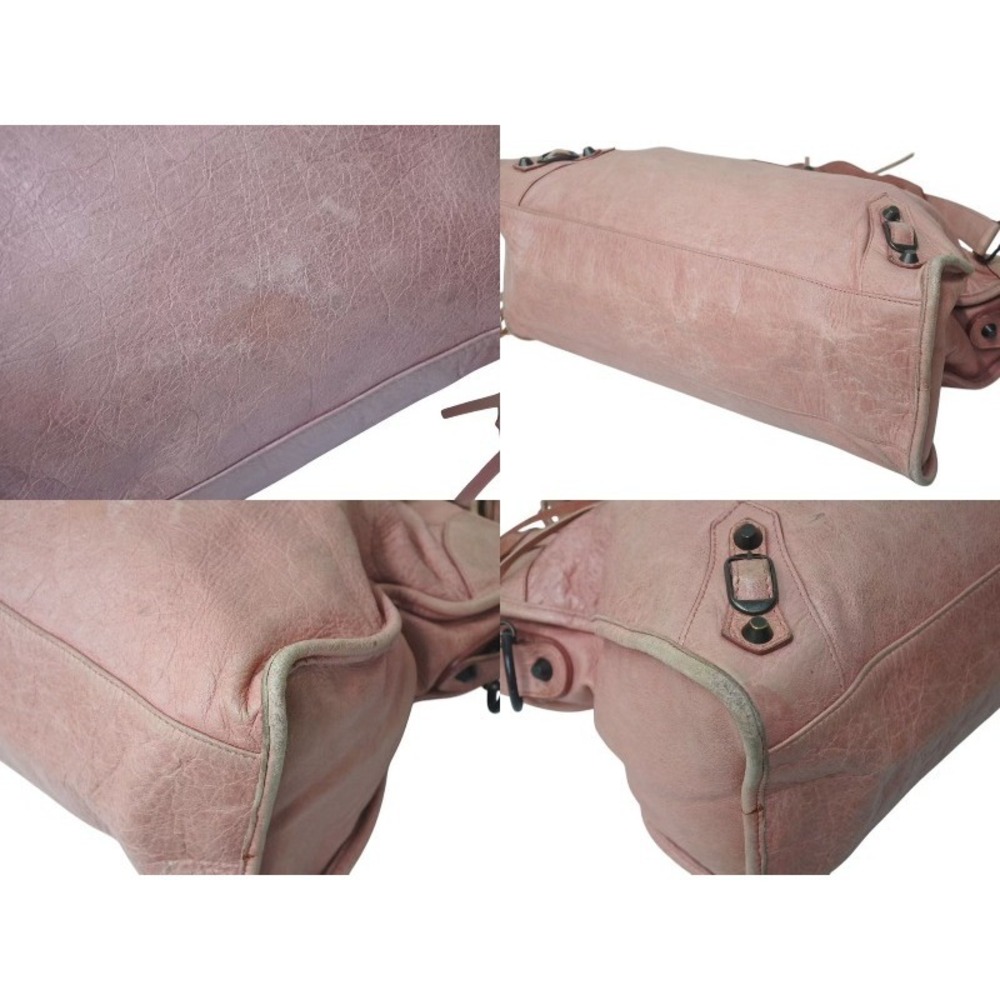 Balenciaga Handbag Shoulder The Leather Bag Pink City - Picture 5 of 8